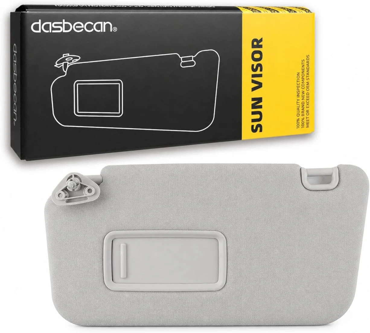 Dasbecan Grey Driver Left Side Sun Visor Compatible with Subaru Forester 2009 20