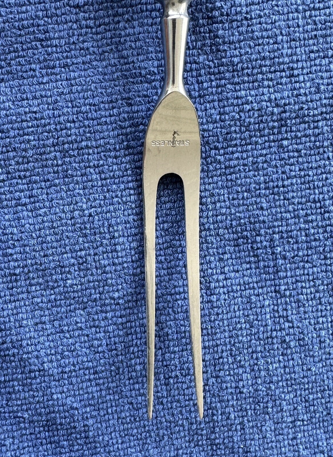 Carving Fork Schofield Baltimore Rose Sterling Silver Stainless Server