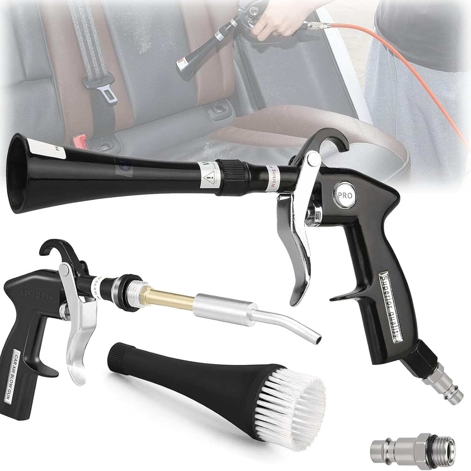 Saker Tornado Dry Cleaning Gun, Detailing Car Cleaning Gun Interior Dryer Air Bl