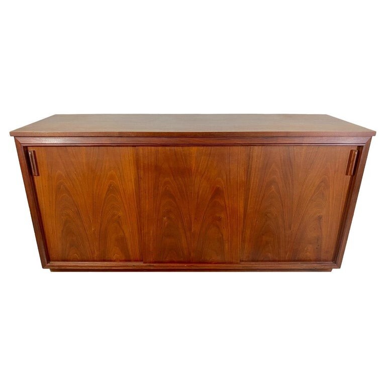 Mid-Century Modern Barzilay Stereo Cabinet Converted Sideboard or Credenza