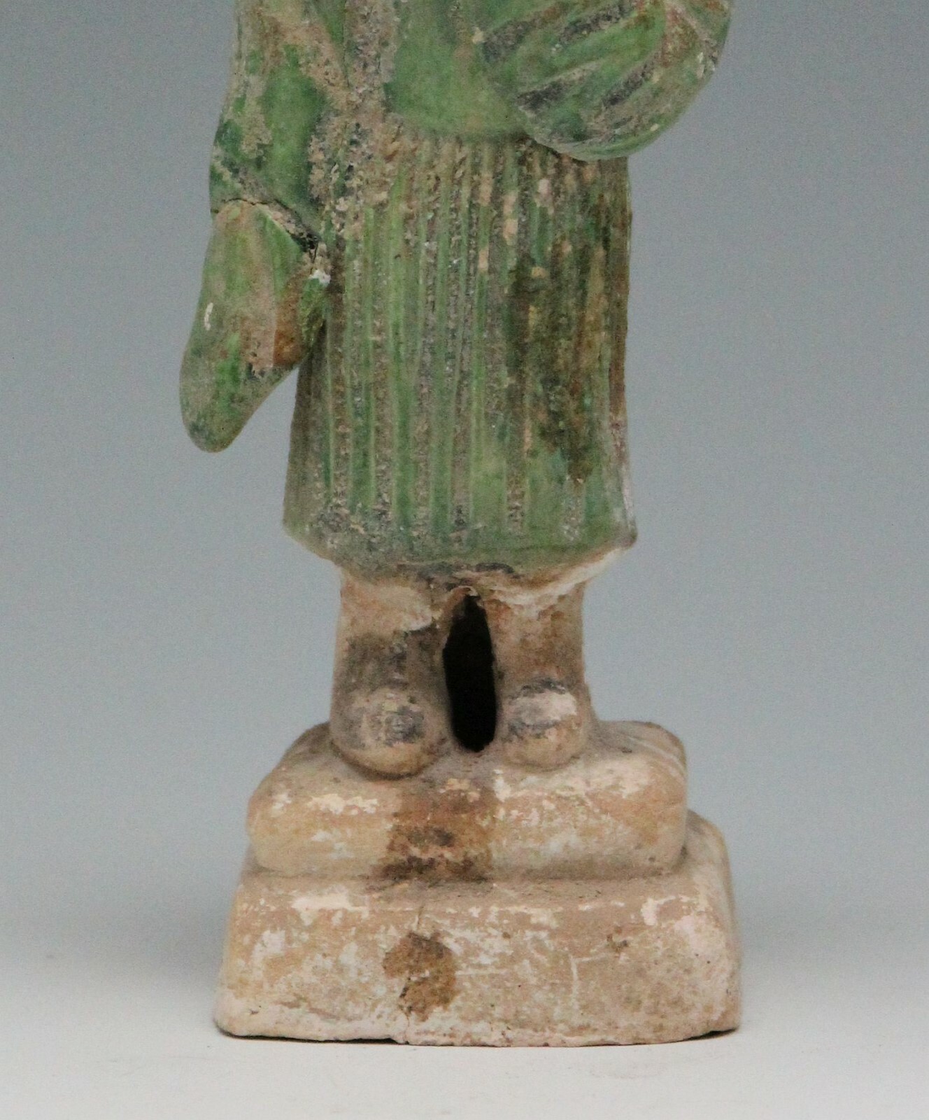 antique Chinese pottery Mingqi Tomb guardian attendant figure statue 22,5cm Ming