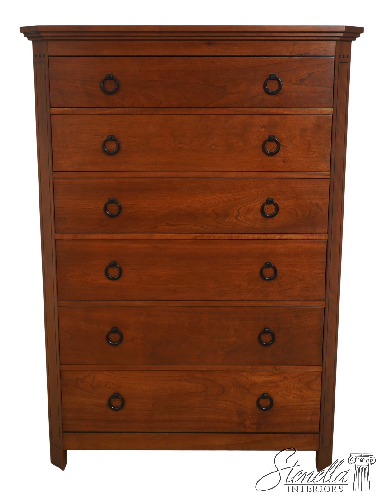 72071: STICKLEY Cherry 21st C. 6 Drawer Dresser