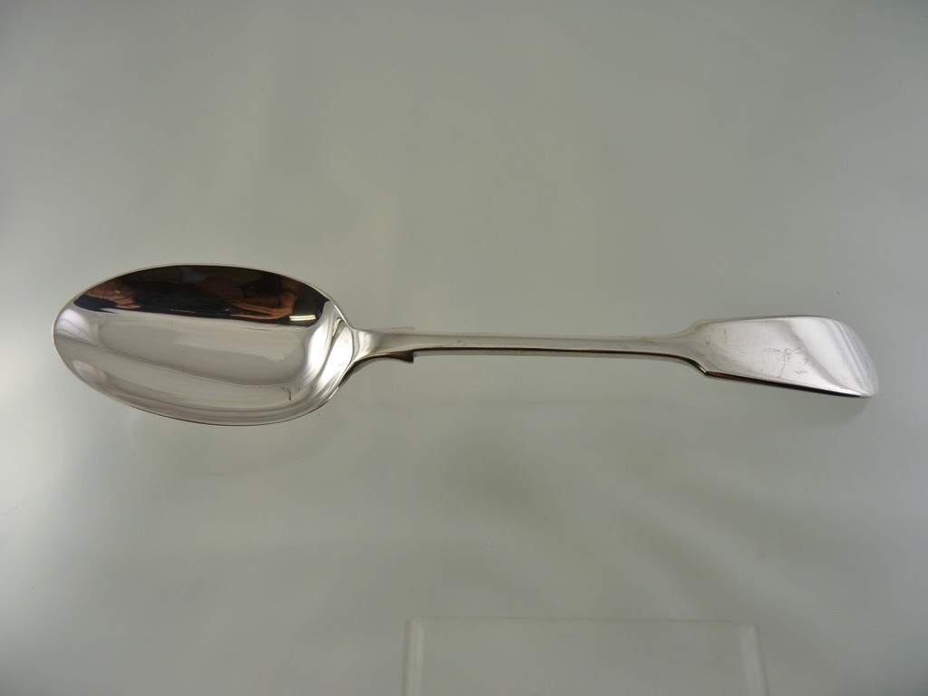 FIDDLE BACK or TIPPED TABLE SPOON BY LEE & WIGFULL SHEFFIELD