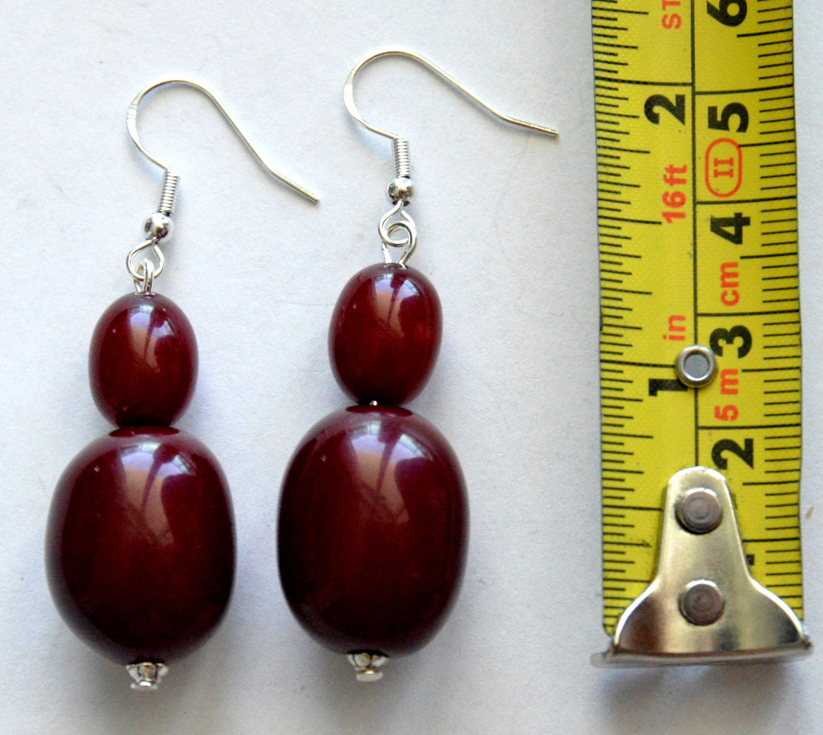 ✅RUSSIAN SOVIET BALTIC CHERRY AMBER SILVER HOOK EARRINGS BAKELITE NECKLACE WATCH