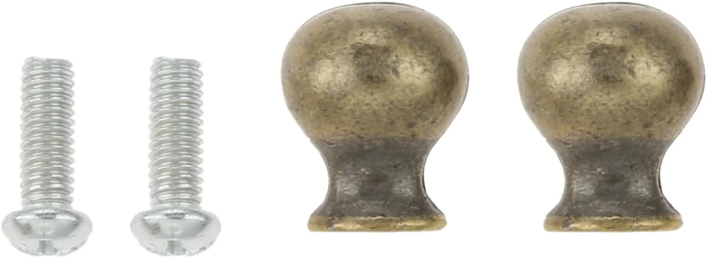 dophee 10Pcs Single Hole Mini Drawer Knobs, Antique Bronze Round Pulls Handles f