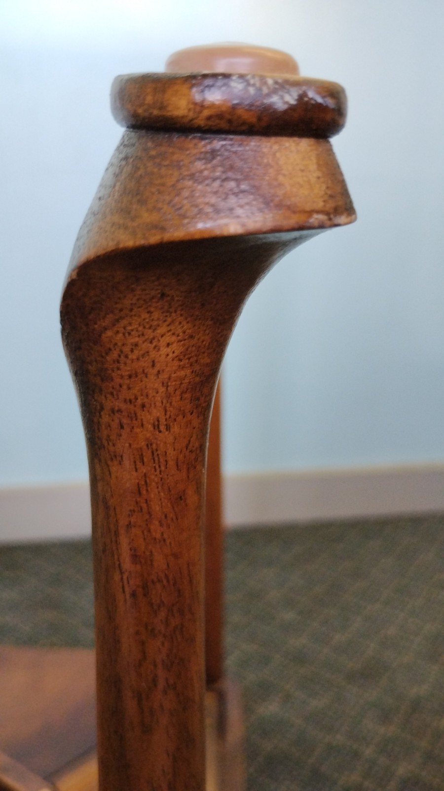 1971 Thomasville Triangular Gateleg Drop Leaf Occassional Side End Table Unique