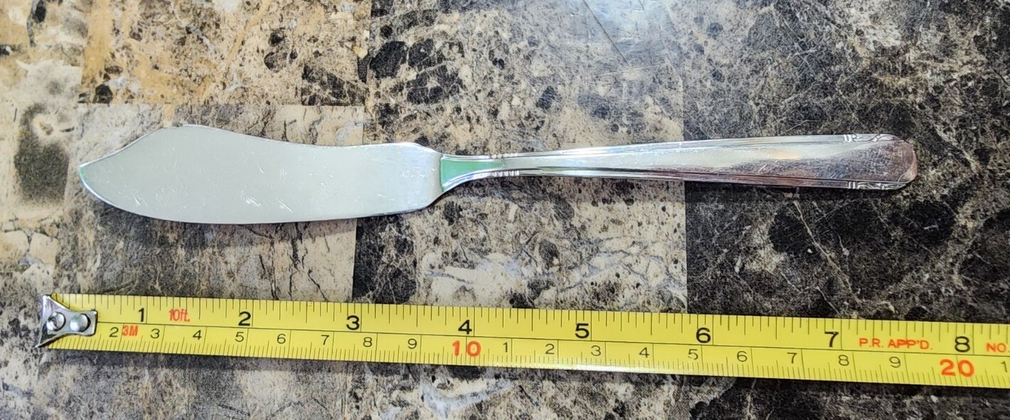 ONEIDA TUDOR PLATE c1926 ELAINE PATTERN SILVERPLATED MASTER BUTTER KNIFE 🧈