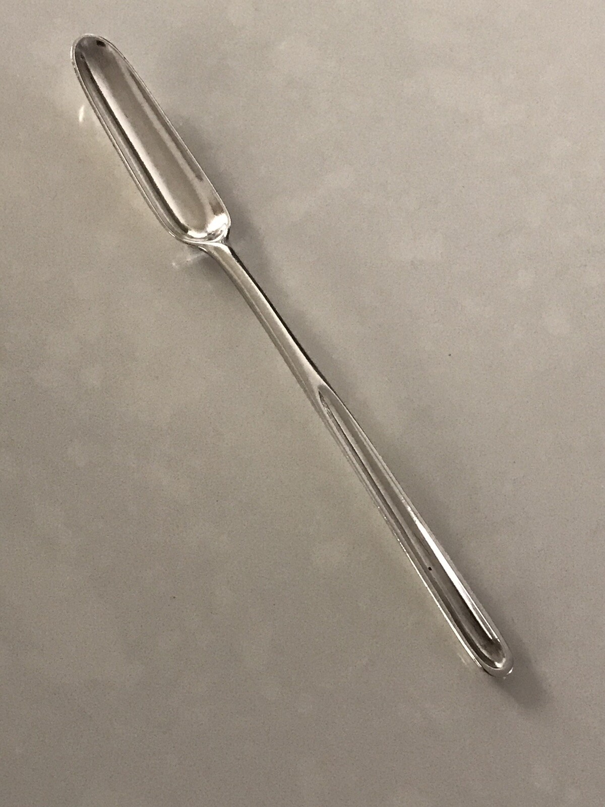 Georgian 1793 sterling silver marrow spoon