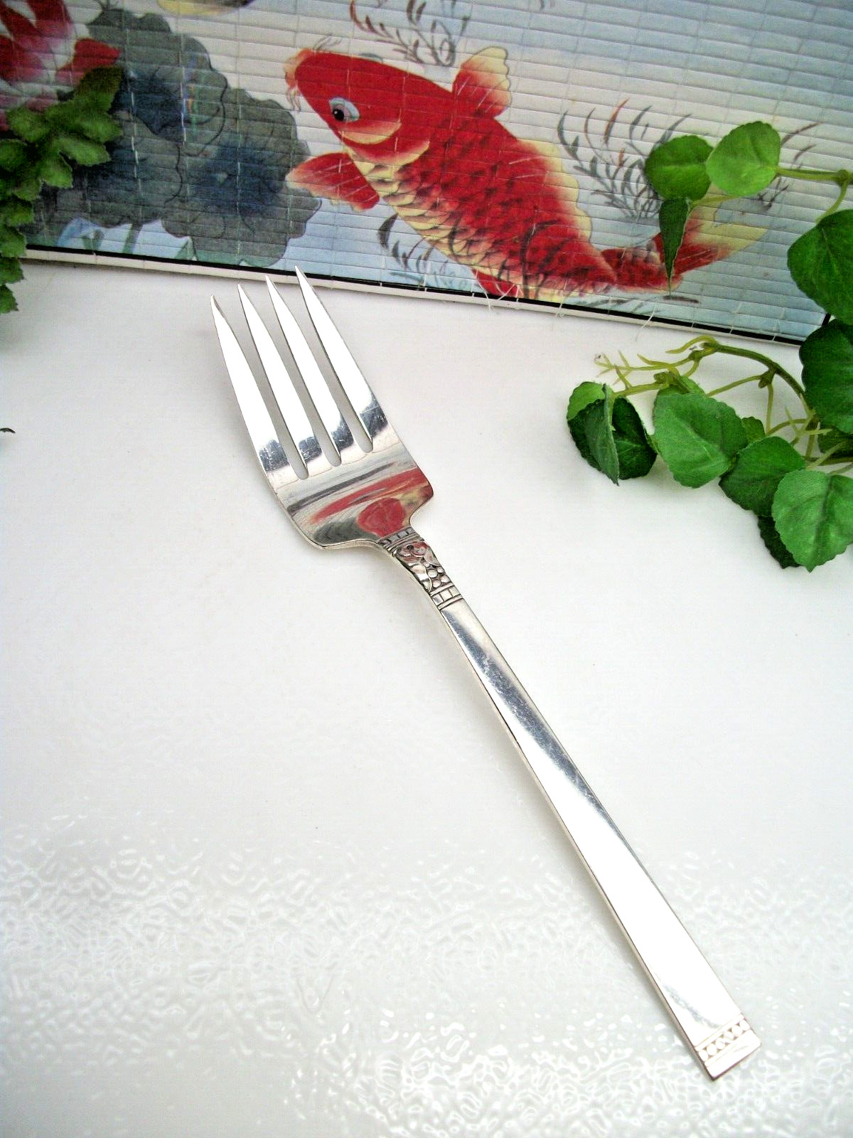 Oneida Community Silver FOREVER Silverplate Cold Meat Serving Fork 1939
