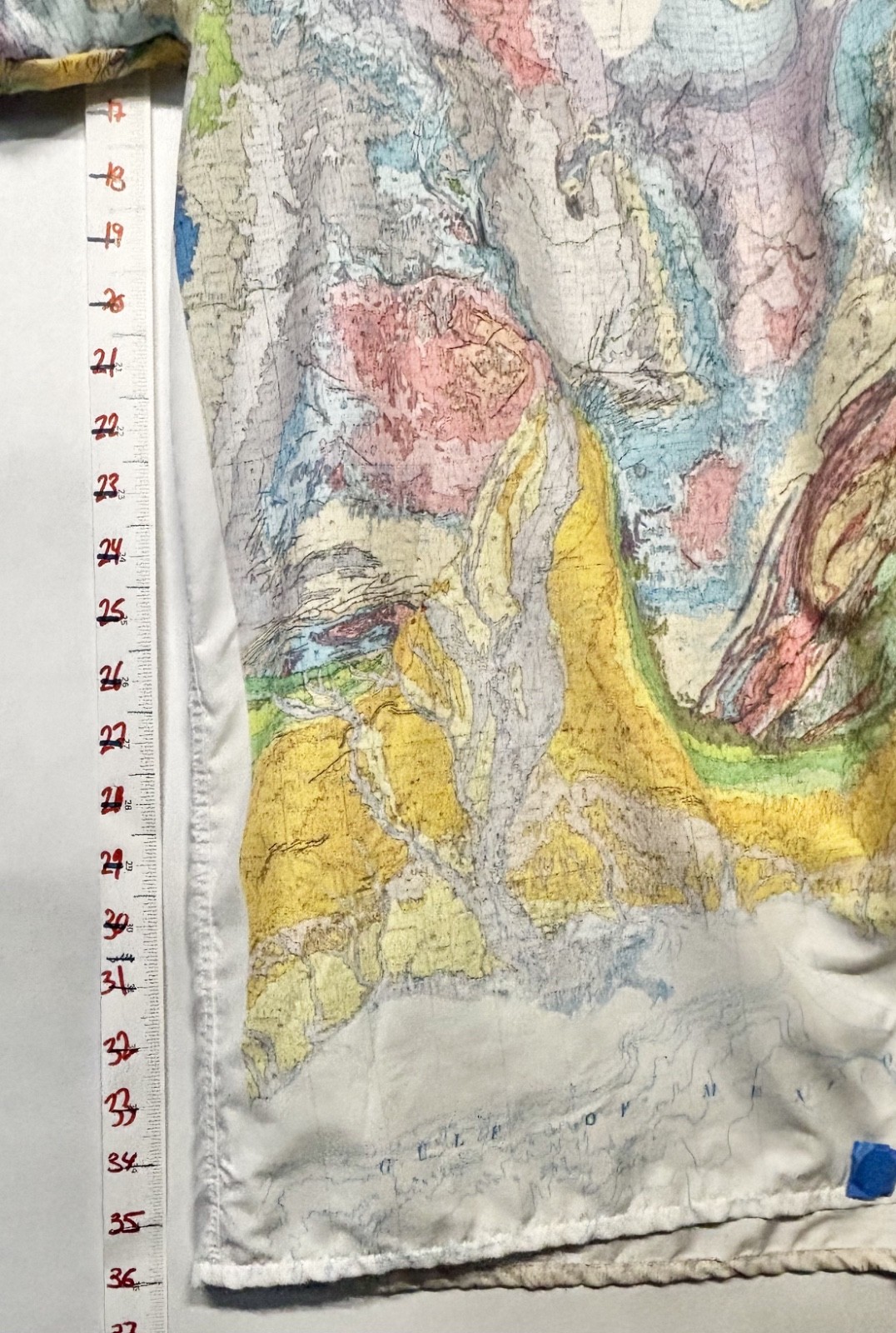 Geologic Map of the US Shirt! One of a kind! 3XL – Button Shirt