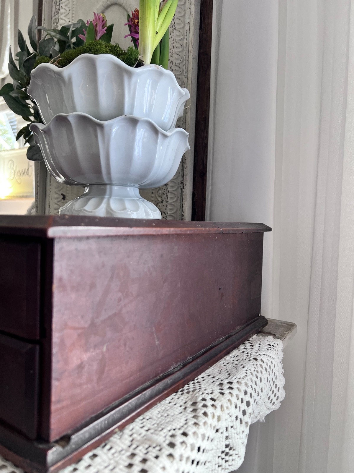 Antique Howard Two Drawer Cabinet