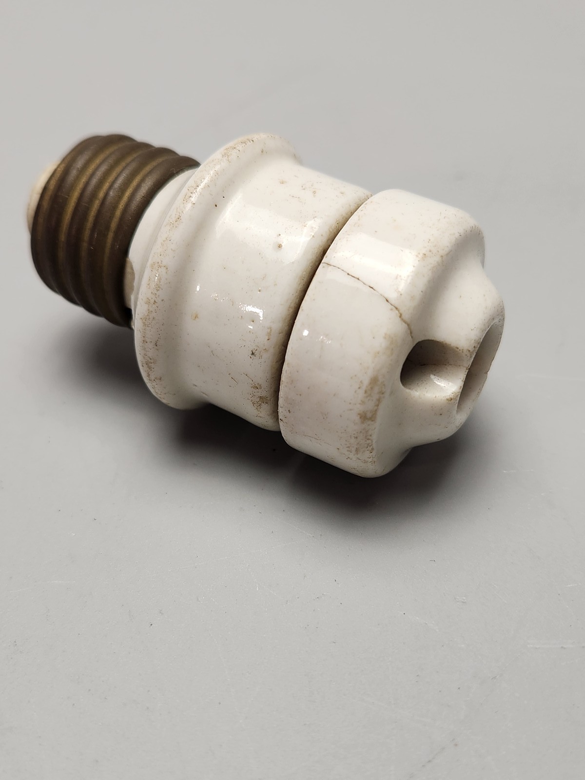 Vintage Porcelain Ceramic Light Socket Edison Screw Base Antique Lighting Part