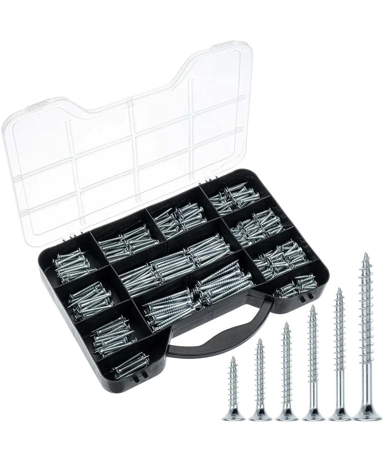 Mr. Pen- Wood Screws Assortment Kit, 456 pcs, Silver, 456 Silver