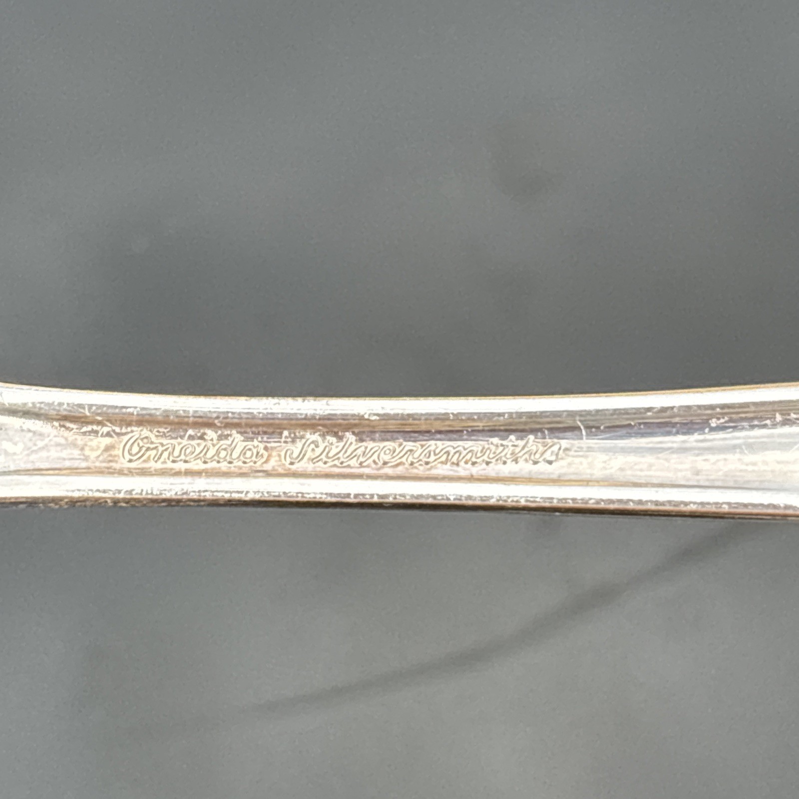 Oneida Silversmith Silverplated Serving Fork Clairhill Faitfill 1978
