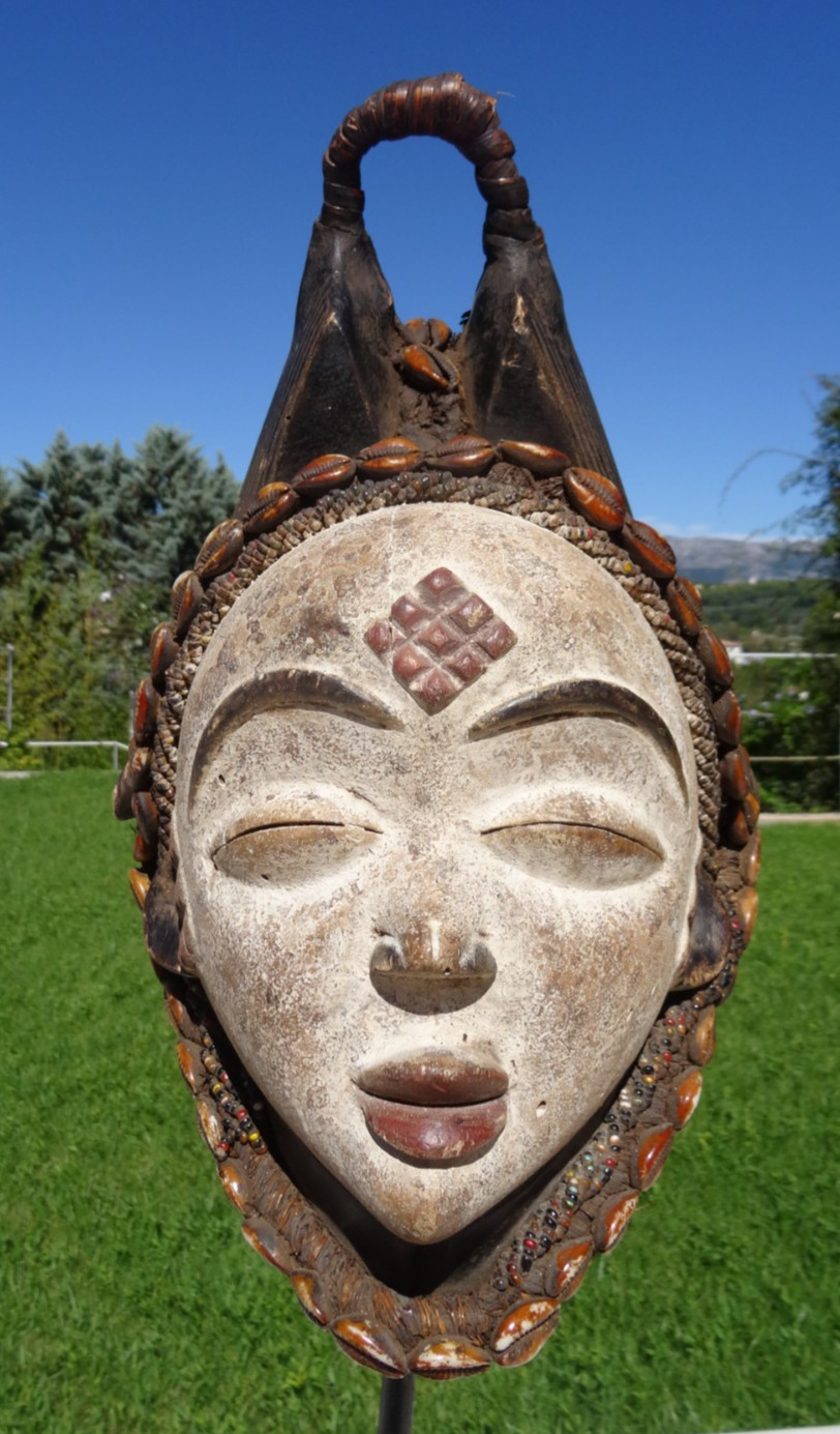 PUNU Okuyi Mask 32 cm Gabon African Art
