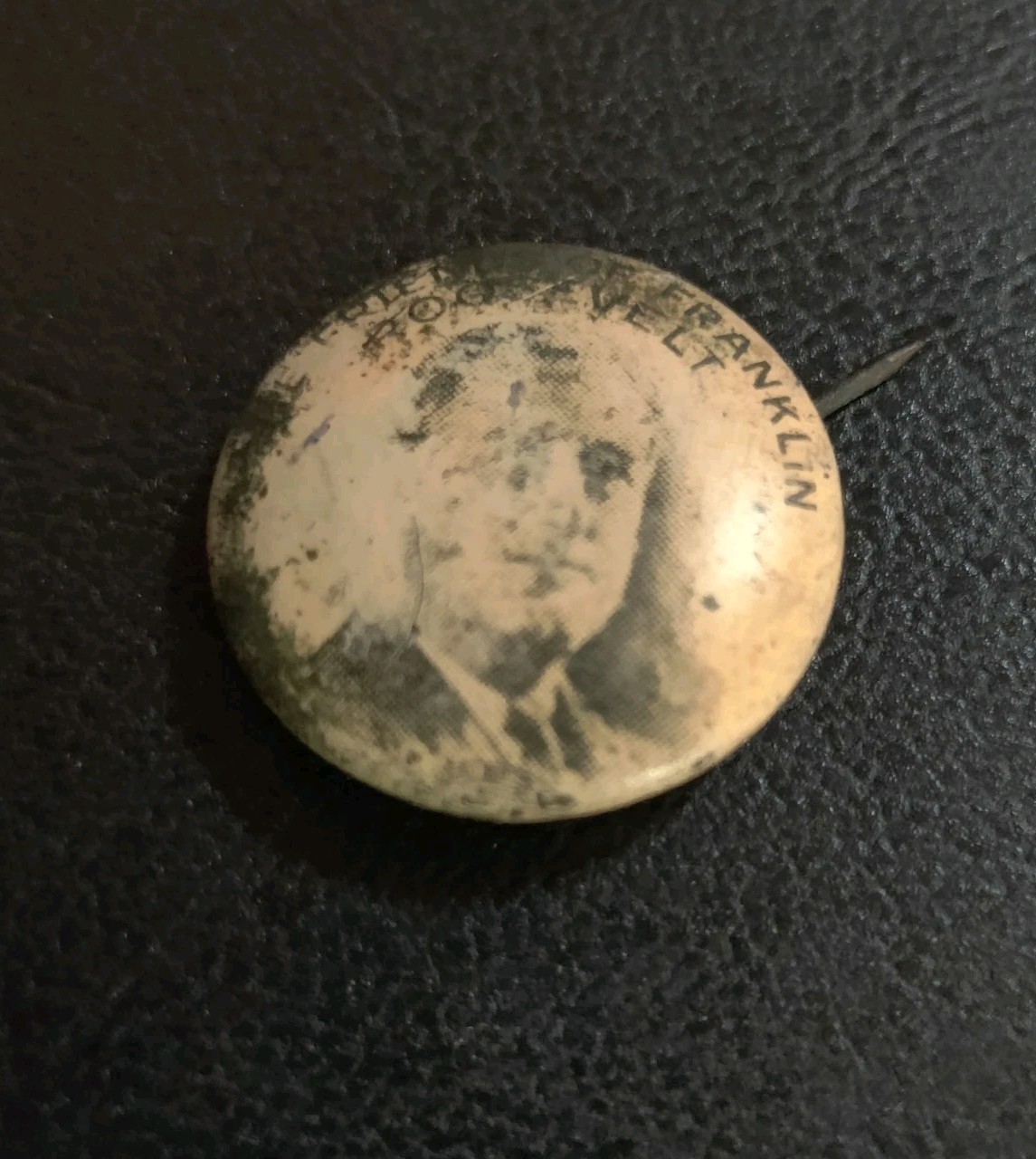 Antique 1936 Franklin D. Roosevelt Friends Of FDR Campaign Pin. A Look Back!