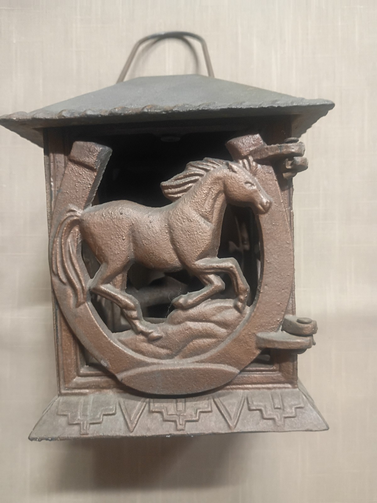 Vintage Cast Iron Japanese Lantern