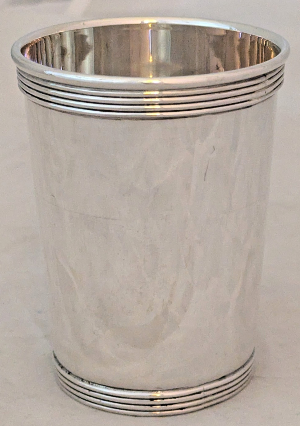 HEAVY Empire Sterling Silver Mint Julep Cup Ribbed No Mono! 194g