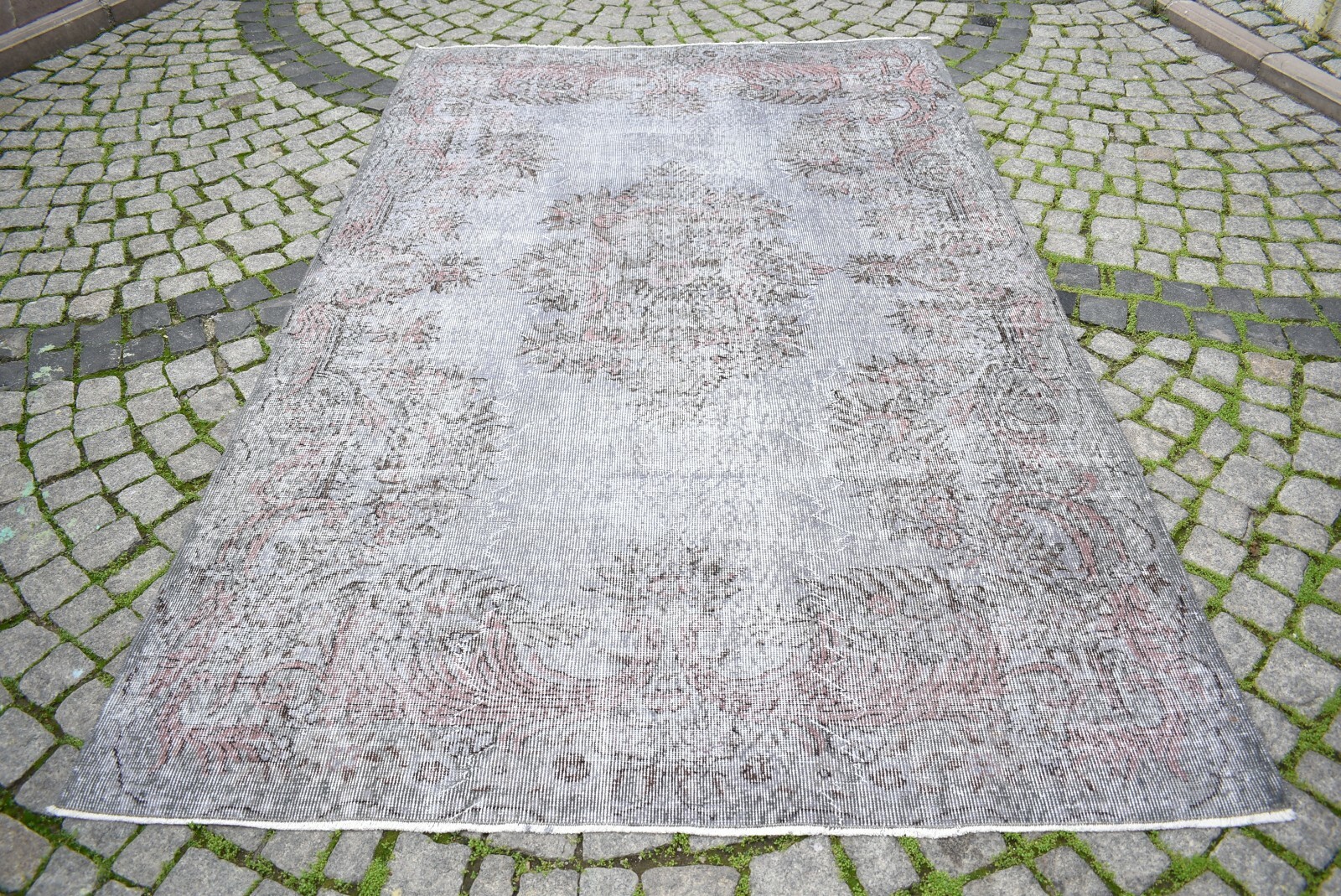 Vintage Turkish Rug 5’7” x 9’1” ft Anatolian Kilim Oushak Rug Hand Knotted Rug