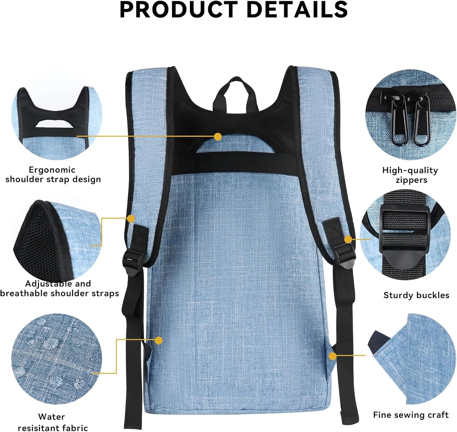 Zavothy Lightweight Laptop Backpack for Travel & Business – Water-Resistant Comp