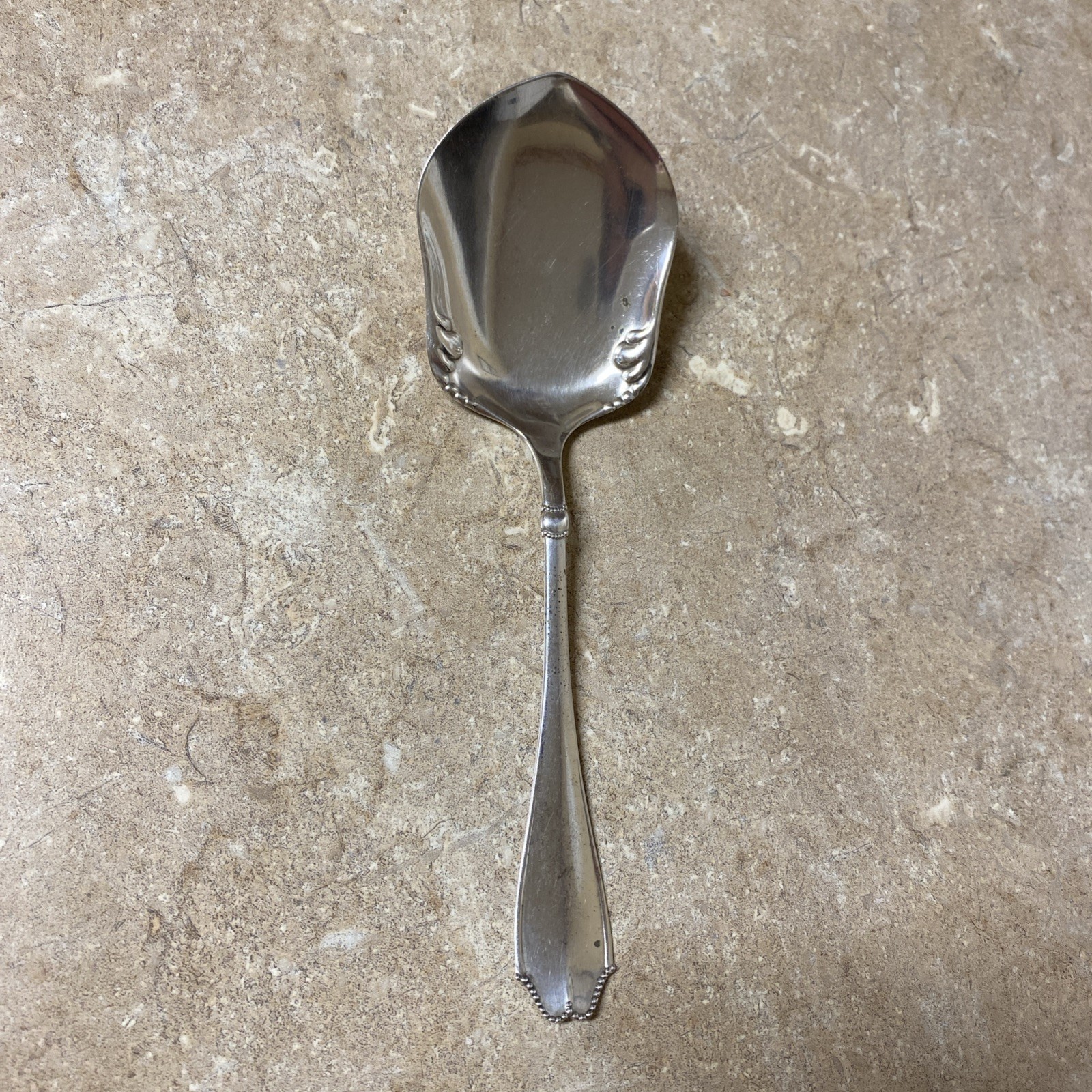 Antique Silver Danish Sugar Spoon