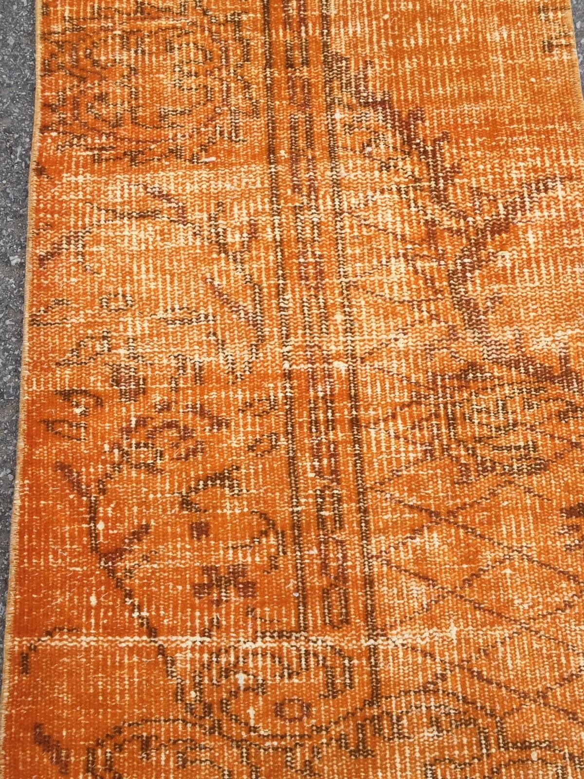 Antique Rug, 1.7×3.2 ft Rug, Entryway Decor, Vintage Area Rug, Door Mat,Bath Mat