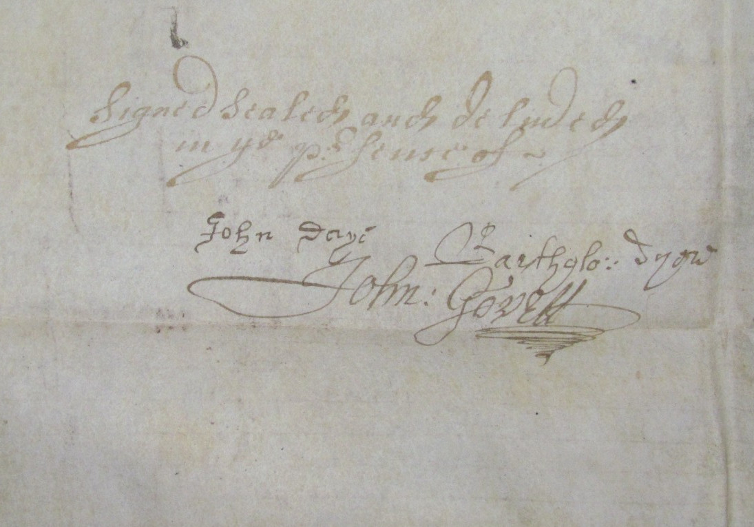 1646 VELLUM INDENTURE ALGERNON PERCY NORTHUMBERLAND to BURLAND STOGURSEY BRISTOL