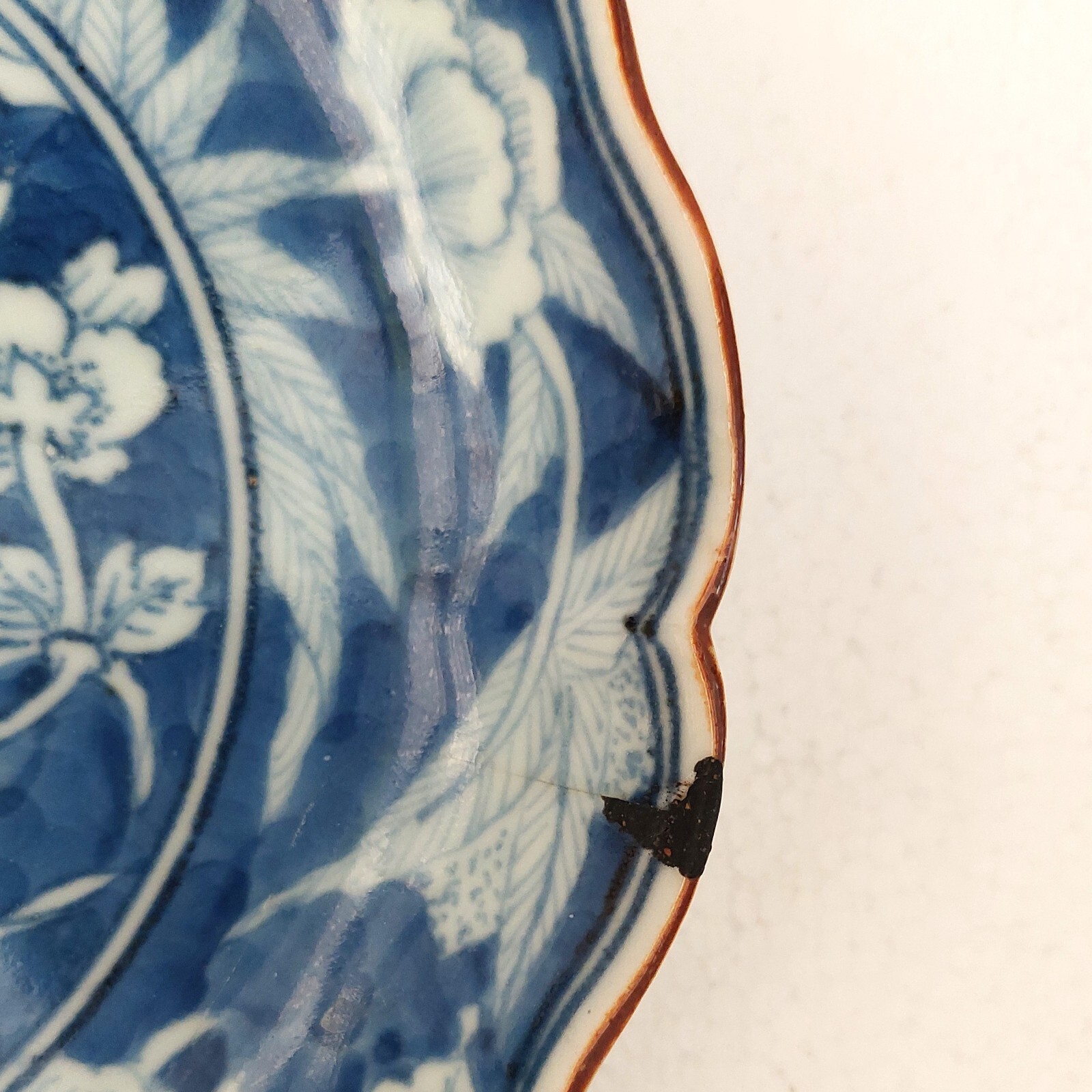 Early 19th Cent Japanese Blue & White Porcelain Plate | Edo Period | Fuku marks