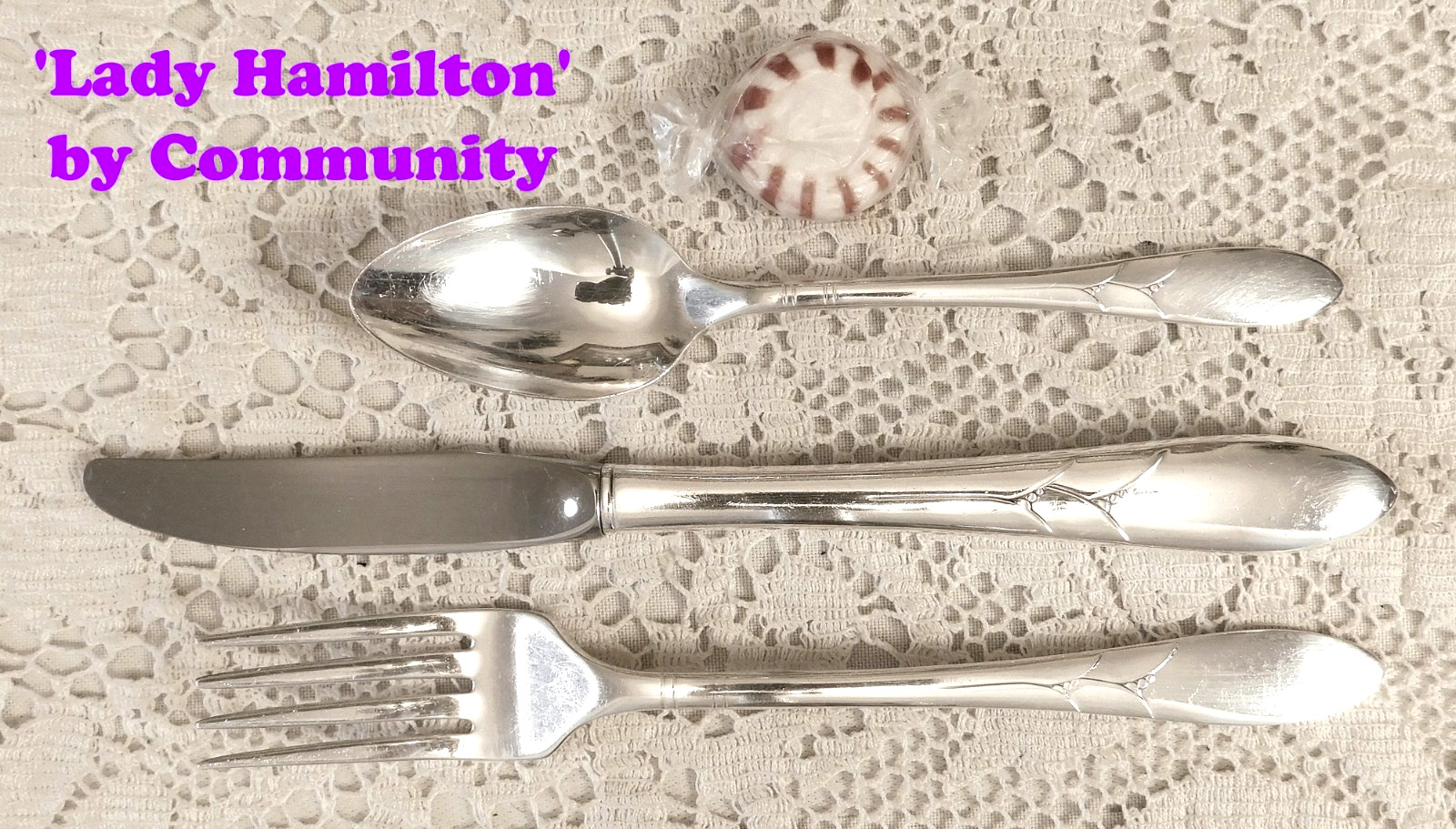 Lady Hamilton (1932) ~ 3 pc. Youth Set ~ Community Silverplate ~ no mono