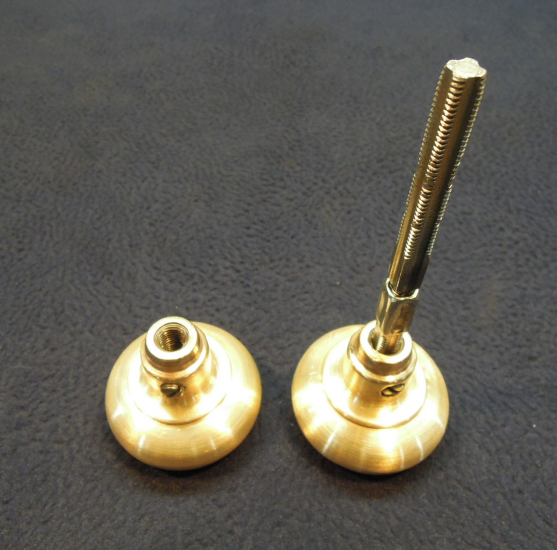 Antique Entry Mortise Lock Brass Knobs & Roses, Cylinder w/ 2 keys – Chesler