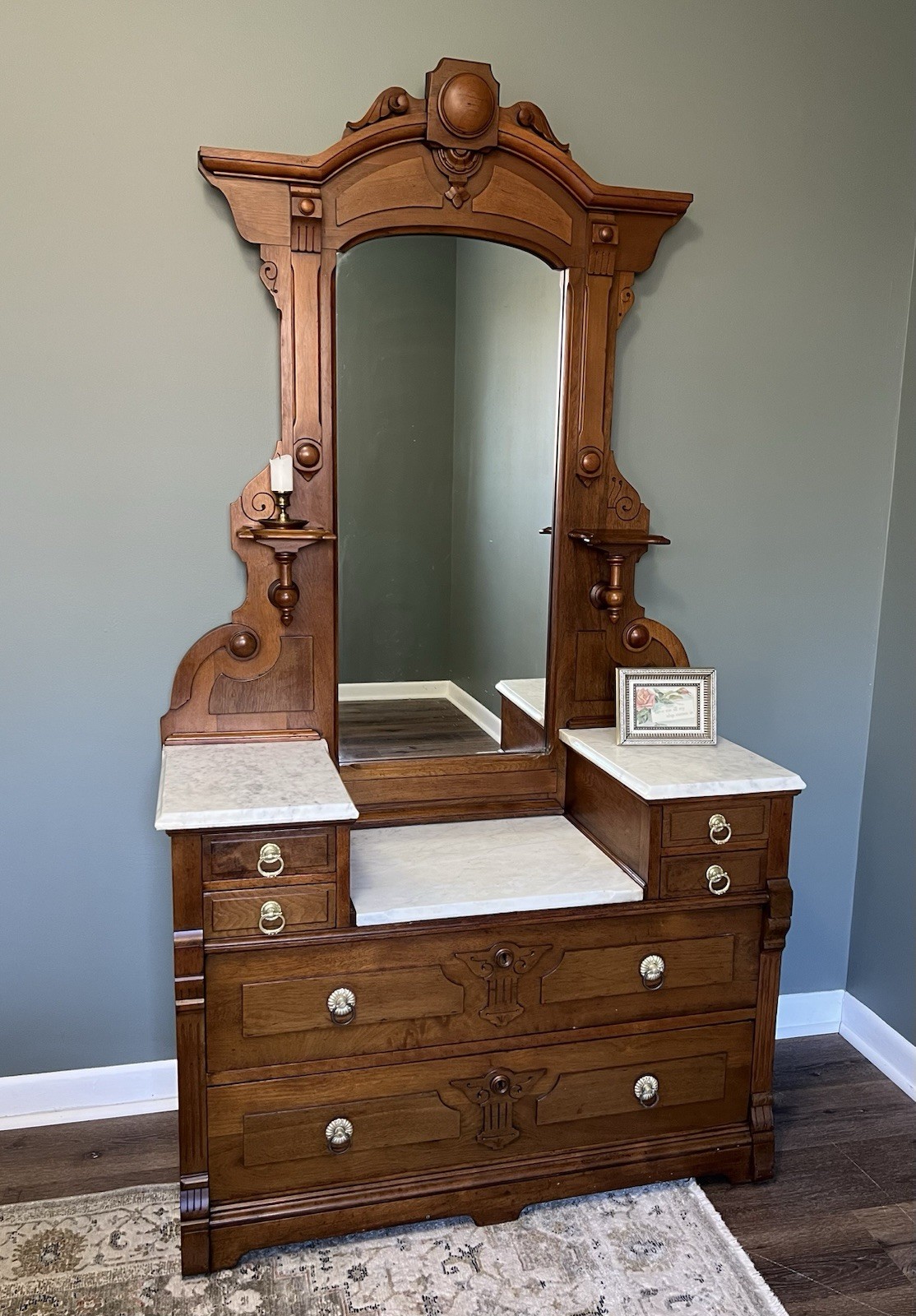 Victorian Eastlake Drop Well Dresser