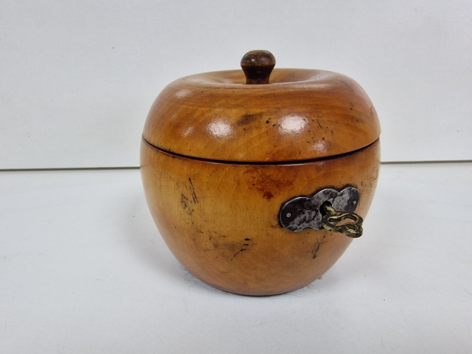 Vintage Apple Tea Caddy