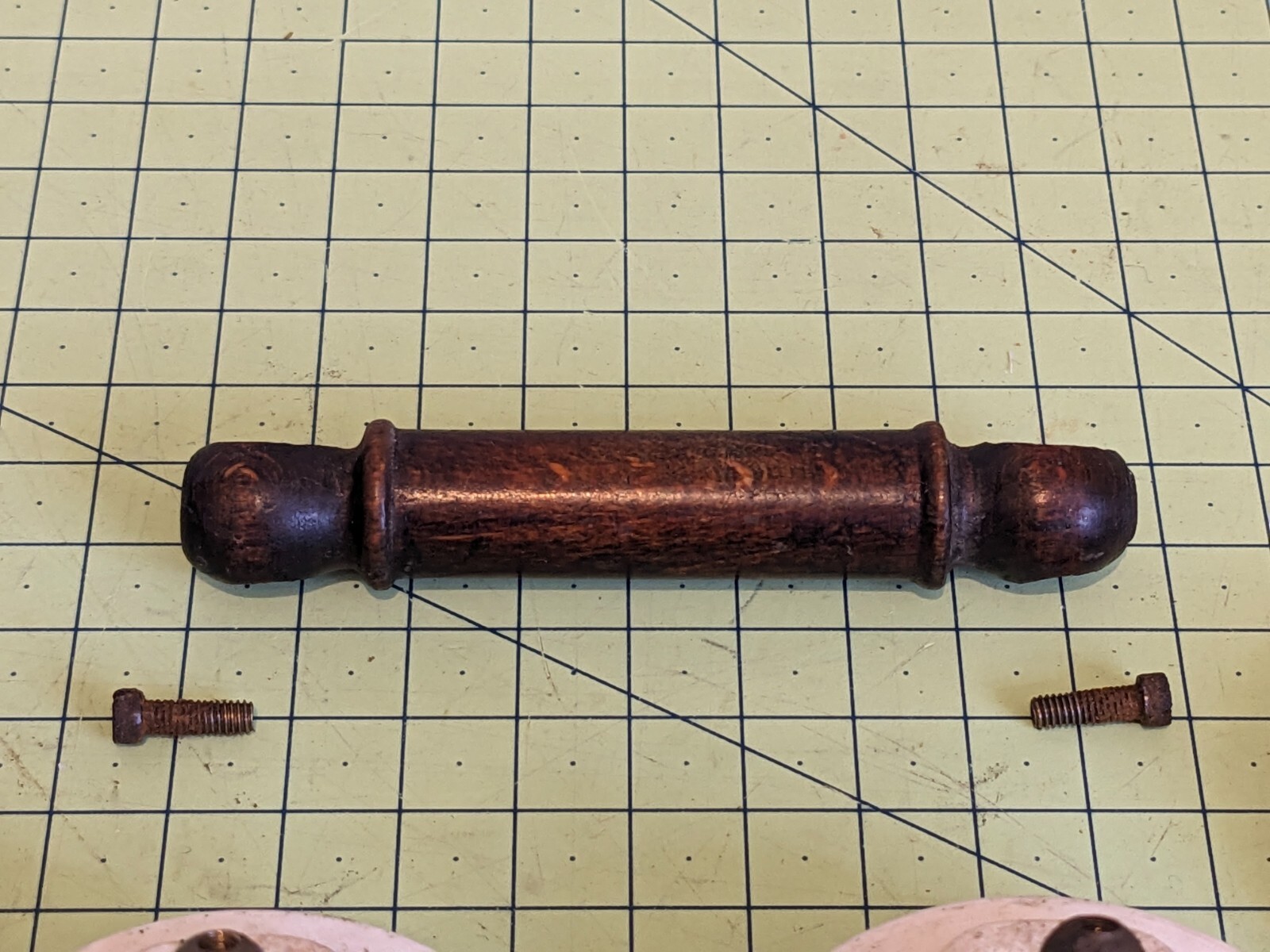 Dual linked Antique Vintage Brass Ceramic Toggle Light Switch Dolly