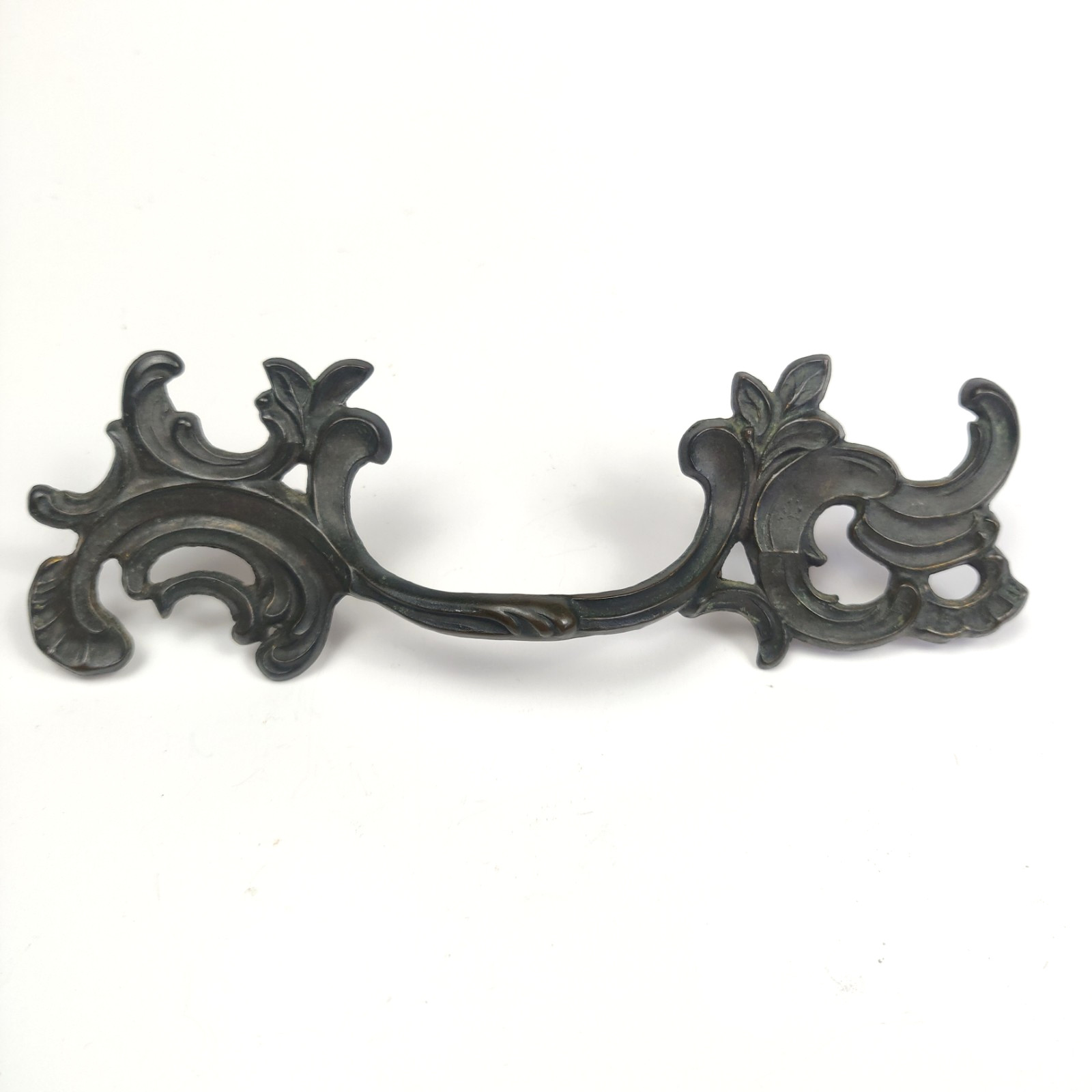 Early 20th Century French Provincial Keeler Brass Drawer Pull K3026 3.25″ C-C