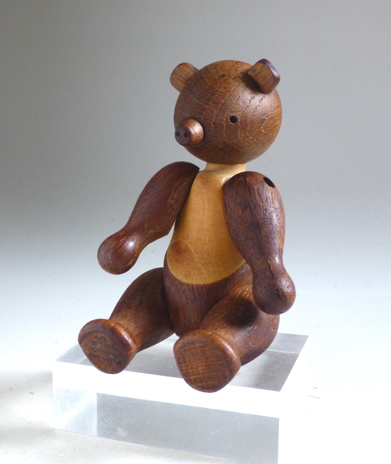 Vintage Original Kay Bojesen Articulated Wooden Bear Toy. Denmark 1950’s