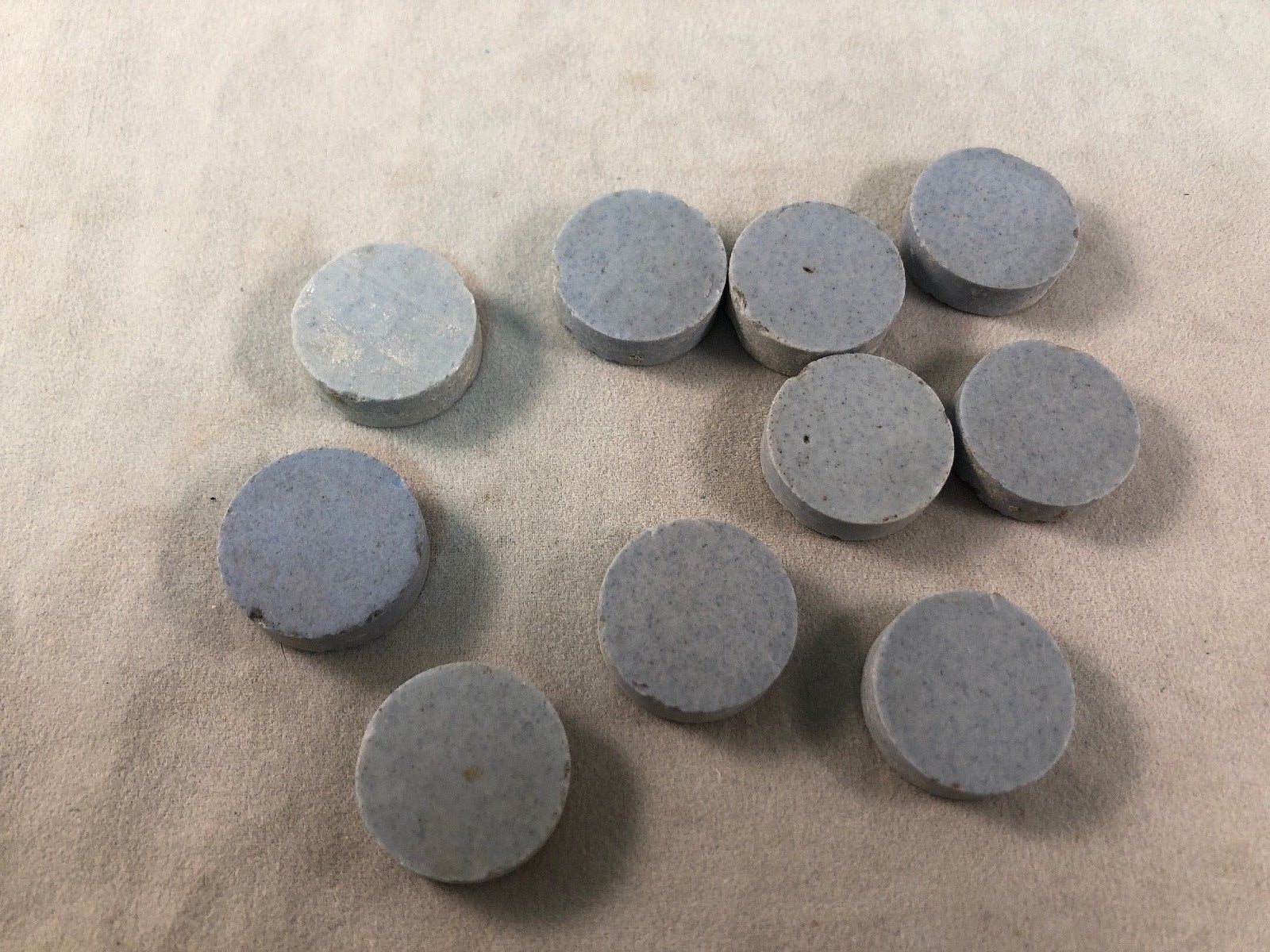 10 Round Encaustic Tile A.E. Tile Company Light Blue 7/8″ Antique Circle Tiles