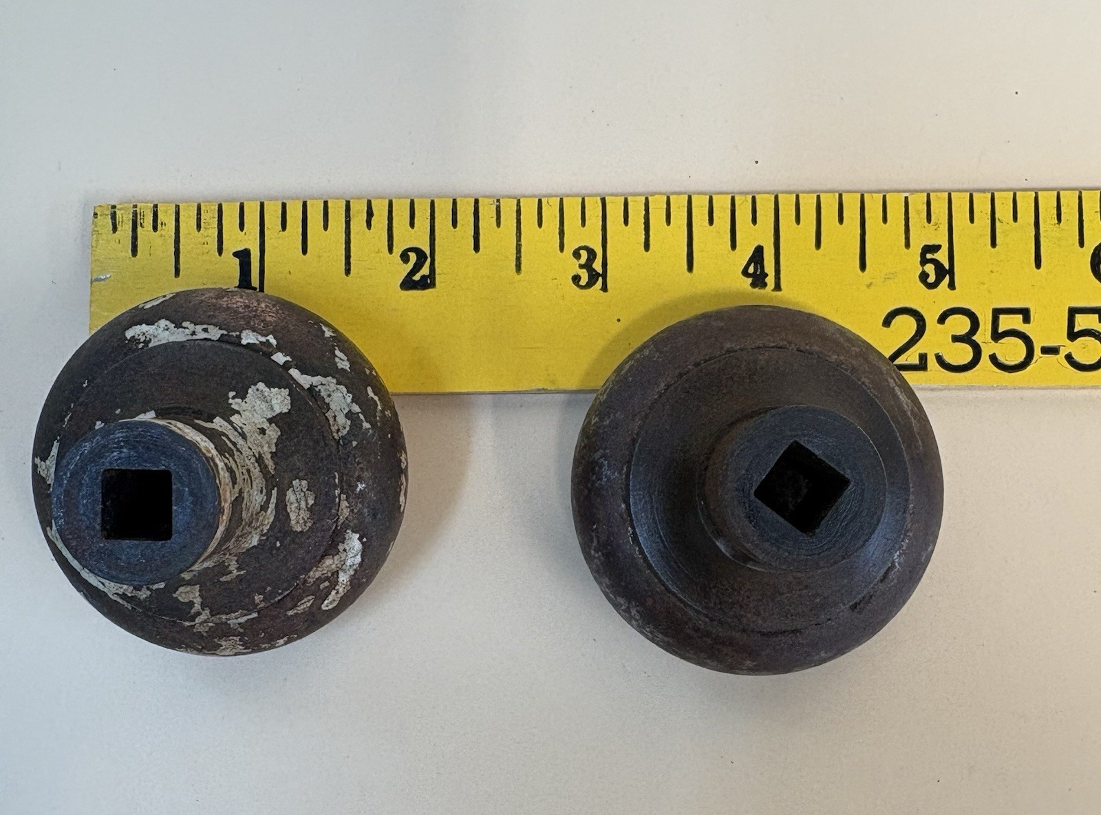 Vintage Metal Door Knobs Lot of 4 Antique Steel/Iron Salvage Hardware As Found