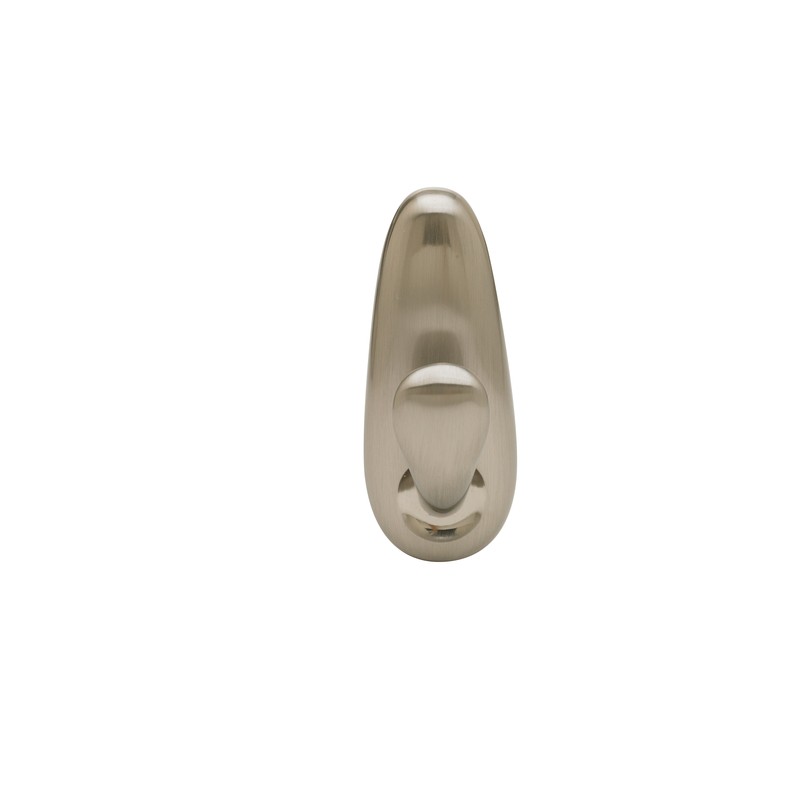 Command FC12-BN Metal Brushed Nickel Decorative Hook 3 lbs. Capacity (Pack of 4)