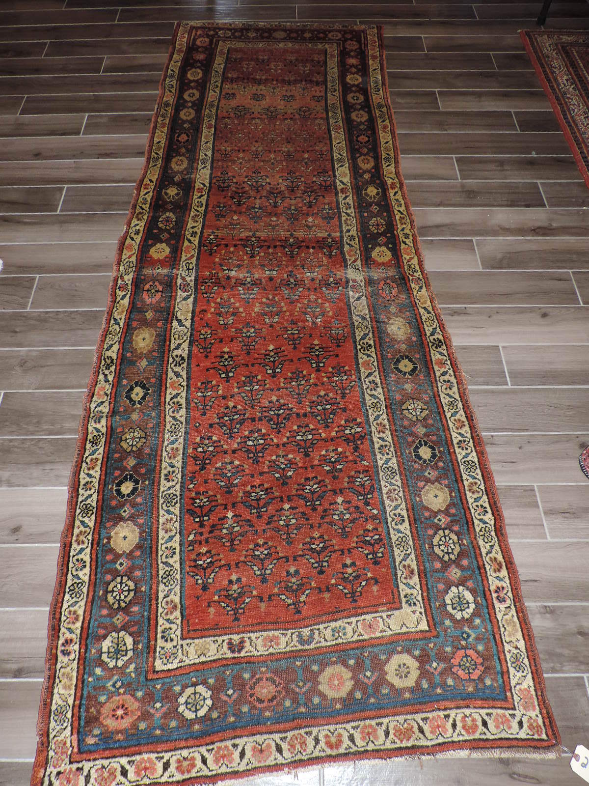 3x10ft. Antique Tribal Kurdish Wool Runner