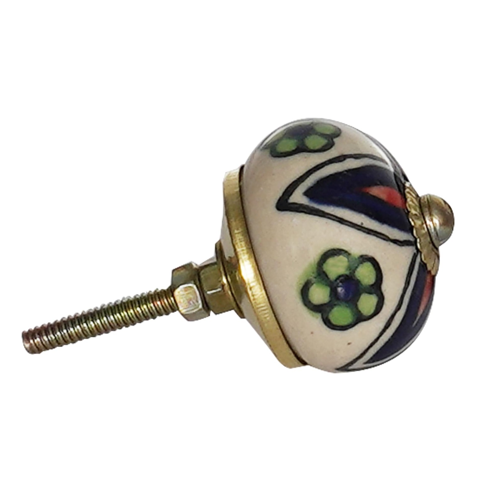 Knobs For Cabinets and Drawers Assorted Ceramic Pack of 12, Multicolor