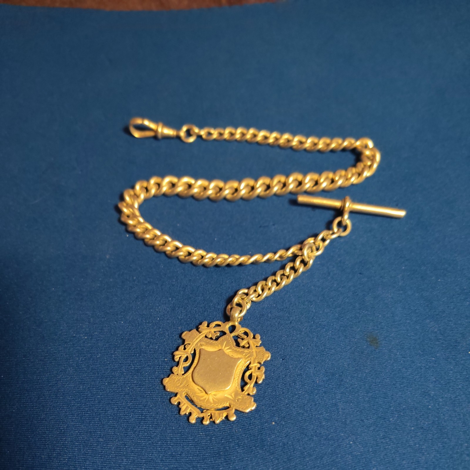 Victorian 925 Sterling Silver Albert Watch Chain 56.5g Birmingham 1900 WHH