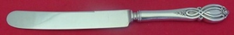 Chippendale Old by Alvin Sterling Silver Dinner Knife Blunt SP Blade 10″