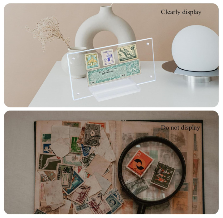 Dollar Bill Frame Display Acrylic Dollar Bill Holder, Dollar Bill Ticket Display