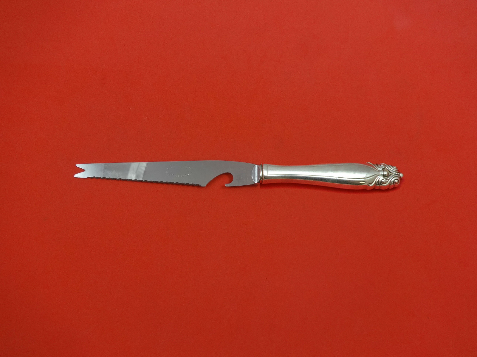 King Christian by Wallace Sterling Silver Bar Knife 9 1/8″ HHWS Custom Made