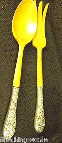 FRANK WHITING STERLING LILY FLORAL SALAD SERVERS SET – VIEW OUR FineThings4sale