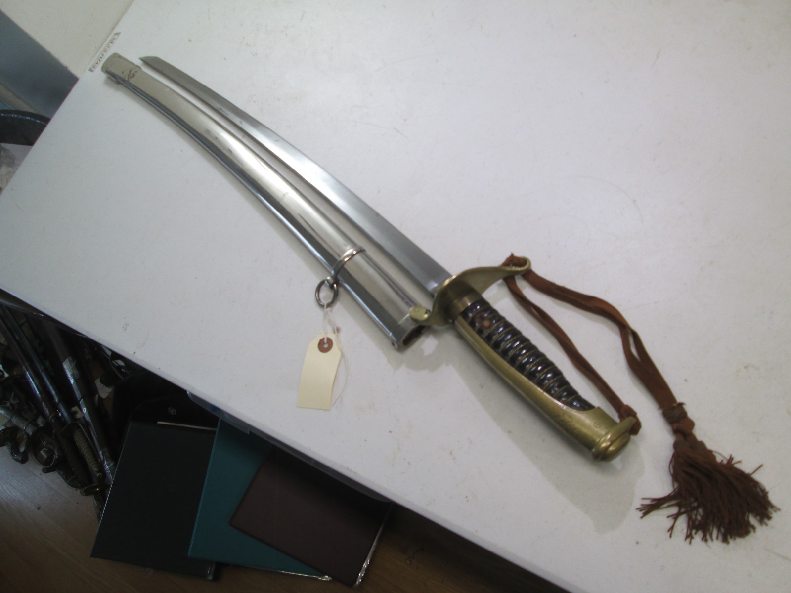 MEIJI PERIOD JAPANESE NAVY PRISON & SHORE PATROL SWORD & SCABBARD TASSEL #L15