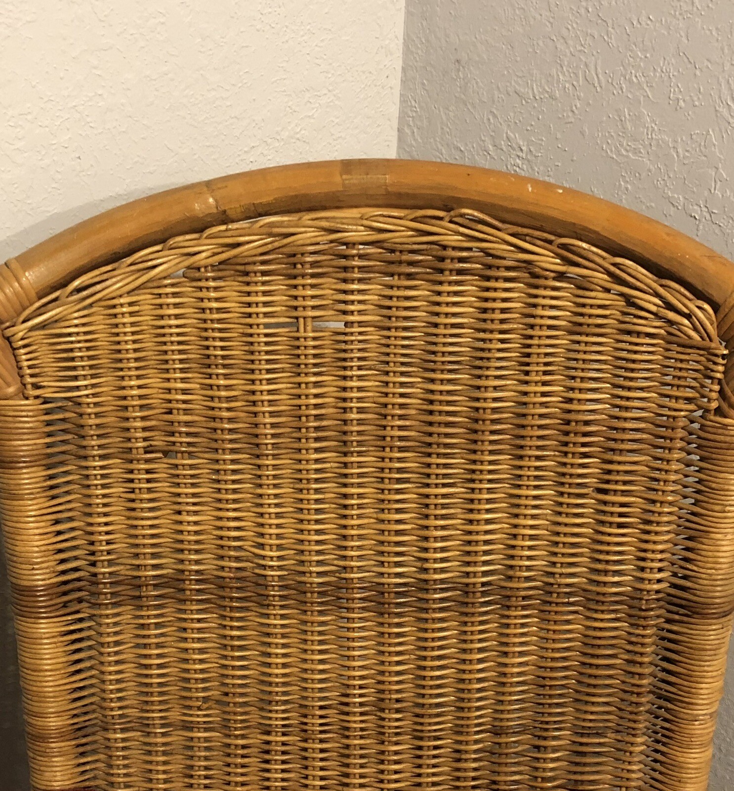 Calif-Asia Paul McCobb ‘50-60s Wicker/ Bamboo Chair Iron Base with Cushions