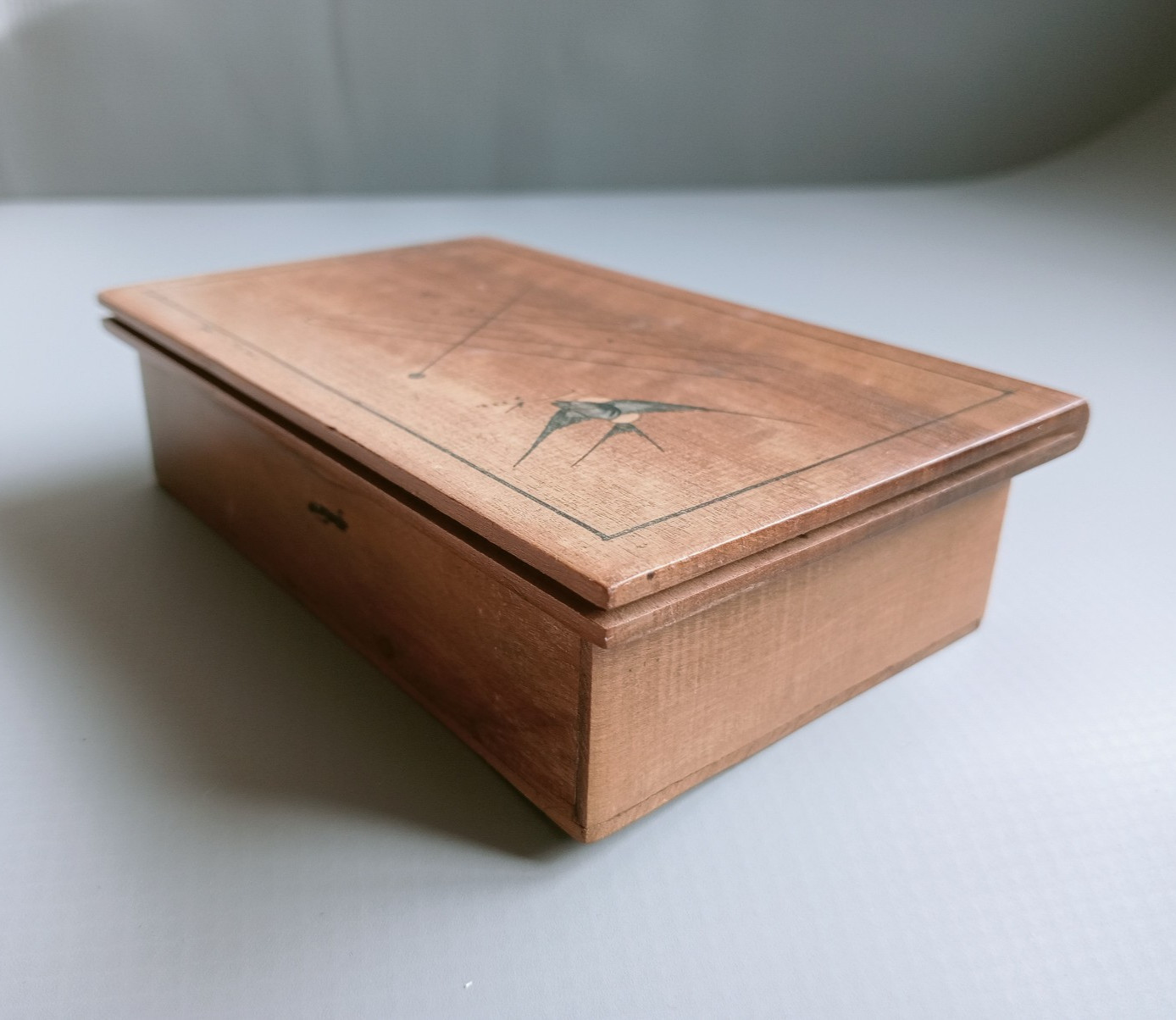 Antique Sorrento Puzzle Sewing Box Hat Pins Olivewood Made in Italy