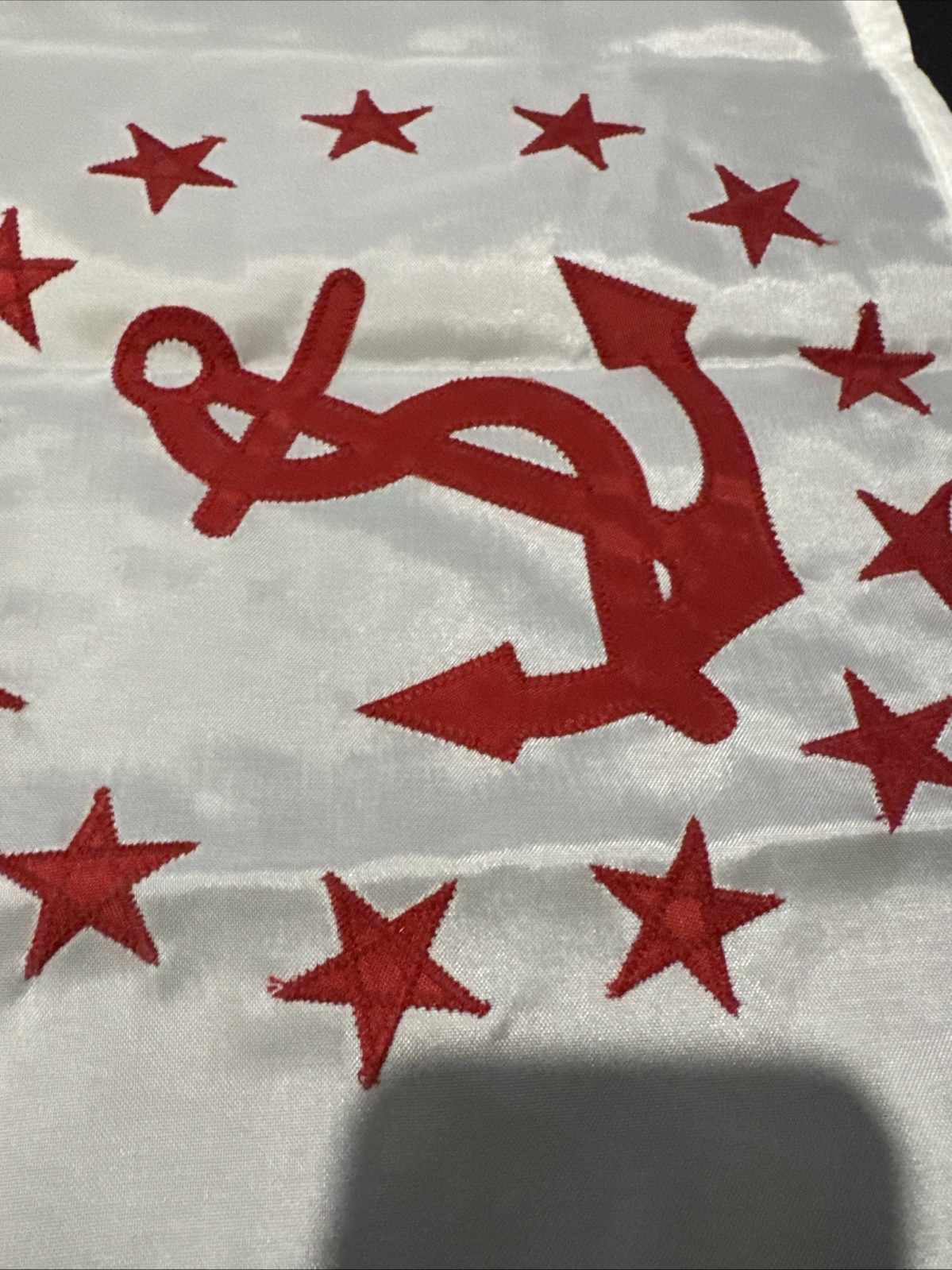 Rear Commodore Seaworthy Nautical Embroidered Flag 12×18″ Seaborn Made USA