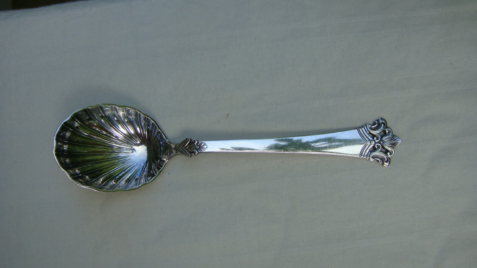 VINTAGE NORWAY MAGNUS AASE “ANITRA” 830S SILVER SPOON SERVER SUGAR SPOON